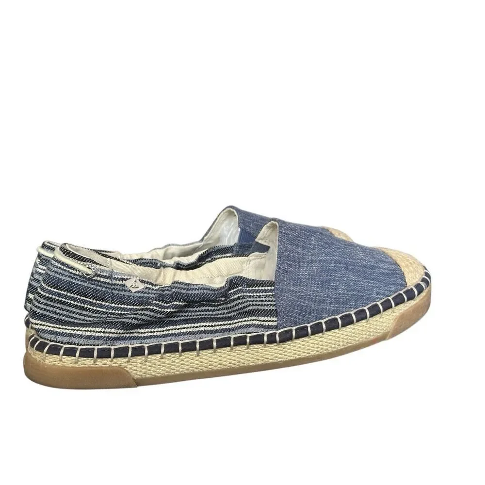 SPERRY Laurel Reef Blue Espadrilles Size 9